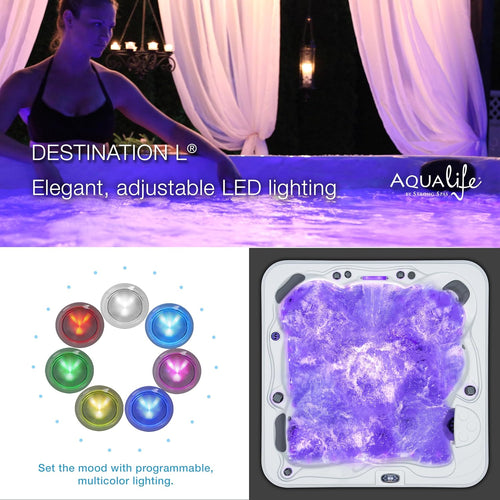 AquaLife™ Smart 59-Jet Hot Tub (Ambient lighting & Bluetooth Stereo System)